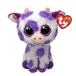 Ty Beanie Boos | Ethel the Purple Spots Cow | Regular - Toybox Tales