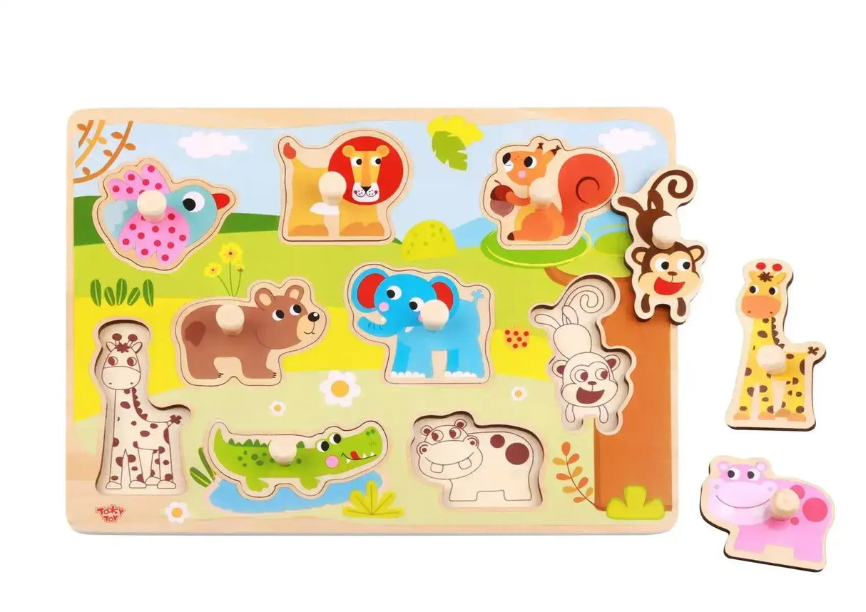 Animal Peg Puzzle - Toybox Tales