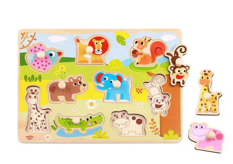 Animal Peg Puzzle - Toybox Tales