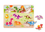 Dinosaur Peg Puzzle - Toybox Tales