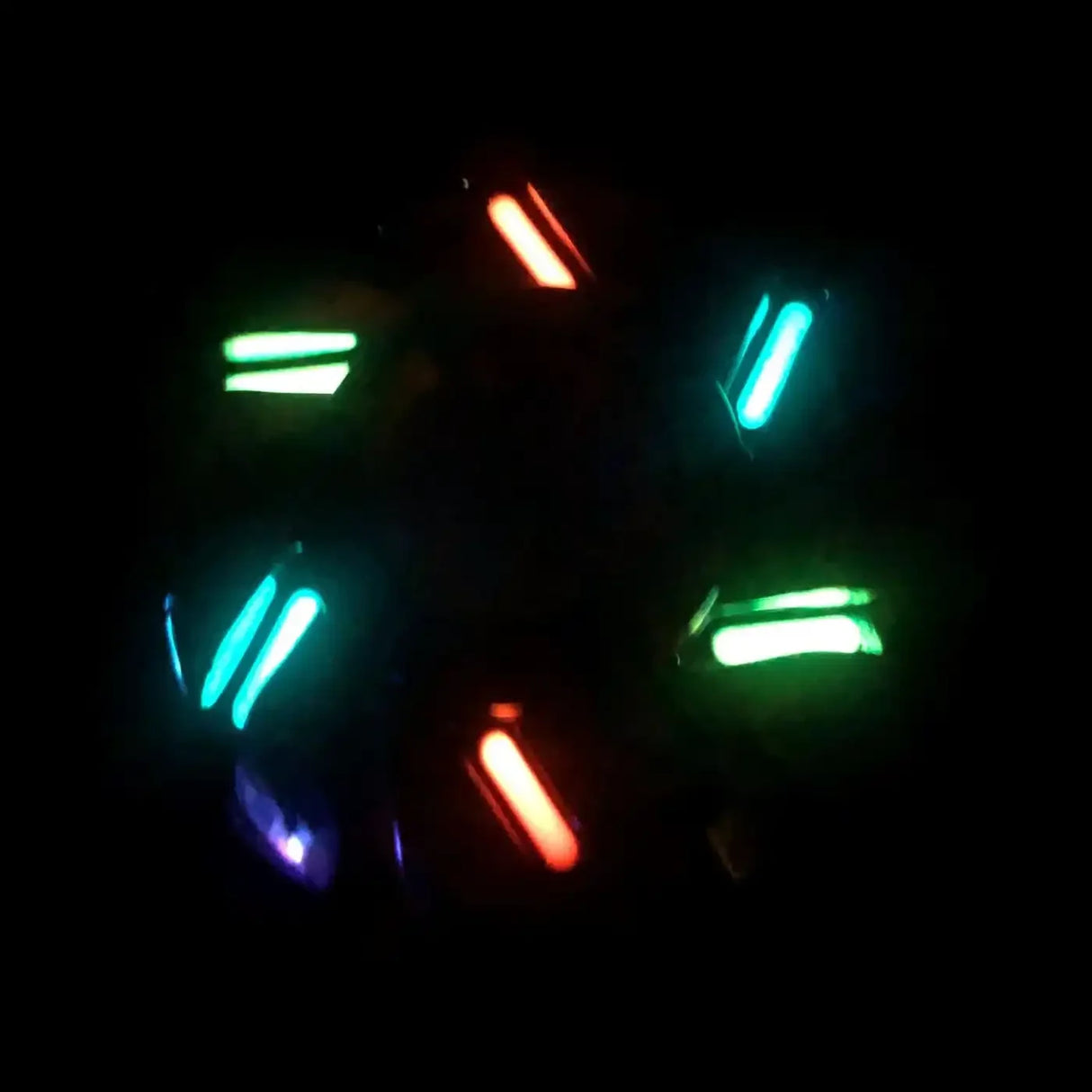 Kaiko Fidgets | The Illuminator (UV light reacting) Weighted Glow Spinner 100 grams