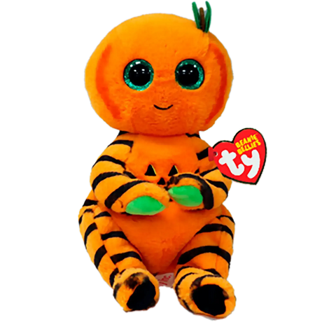 Ty Beanie Bellies | Trickster the Pumpkin | Regular - Toybox Tales