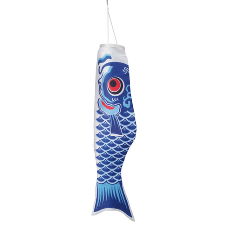 Blue carp windsock