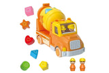 Wooden Mixer Truck with Blocks and Sound and Light