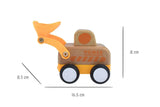 Wooden Friction Digger with Sound and Light
