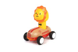 Wooden Press Go Racer with Light and Sound | Lion