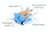 Wooden Racer Propellor Plane with Sound