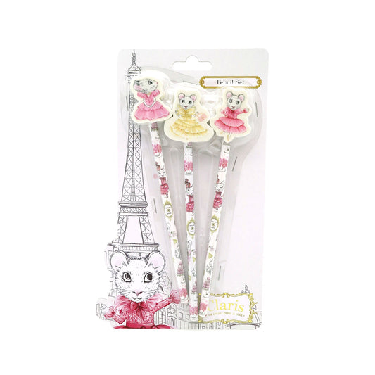Claris Pencils with Topper (Set of 3)