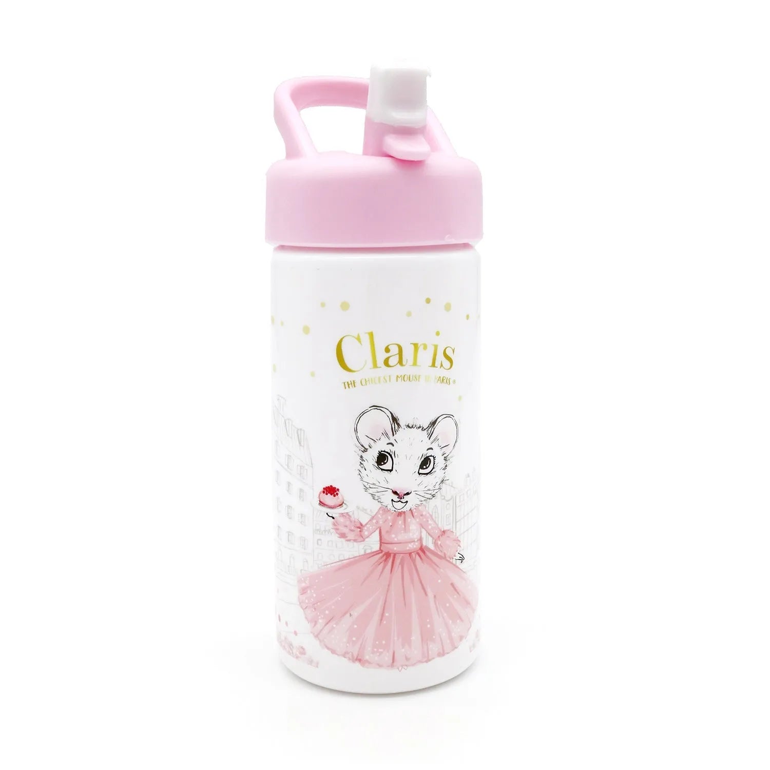 Claris Drink Bottle with Straw - Toybox Tales