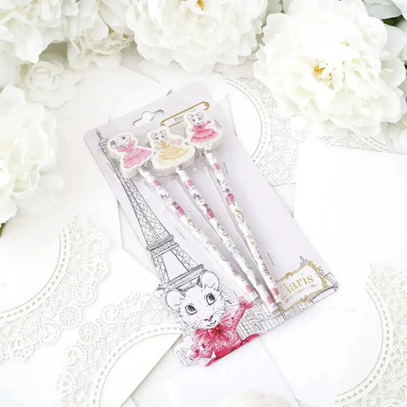 Claris Pencils with Topper (Set of 3) - Toybox Tales