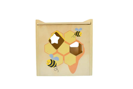 Buzzy Days Bee Wooden Shape Sorter - Toybox Tales