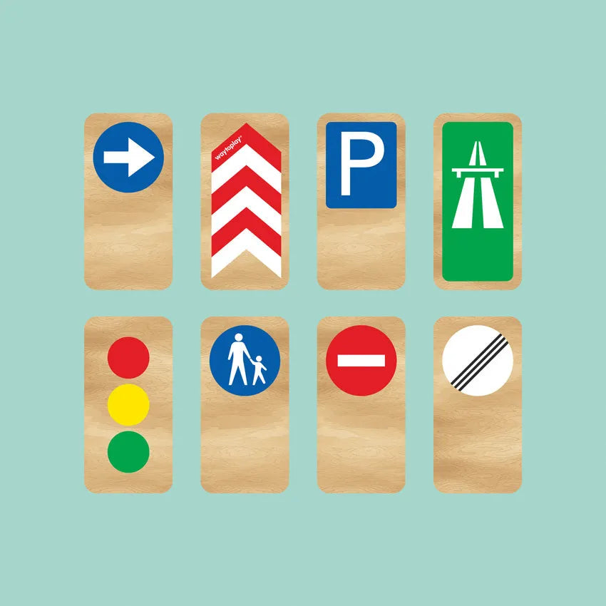 Waytoplay - Road Blocks Set Traffic Signs