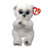 Ty Beanie Bellies | Wuzzy the White Bear | Regular - Toybox Tales