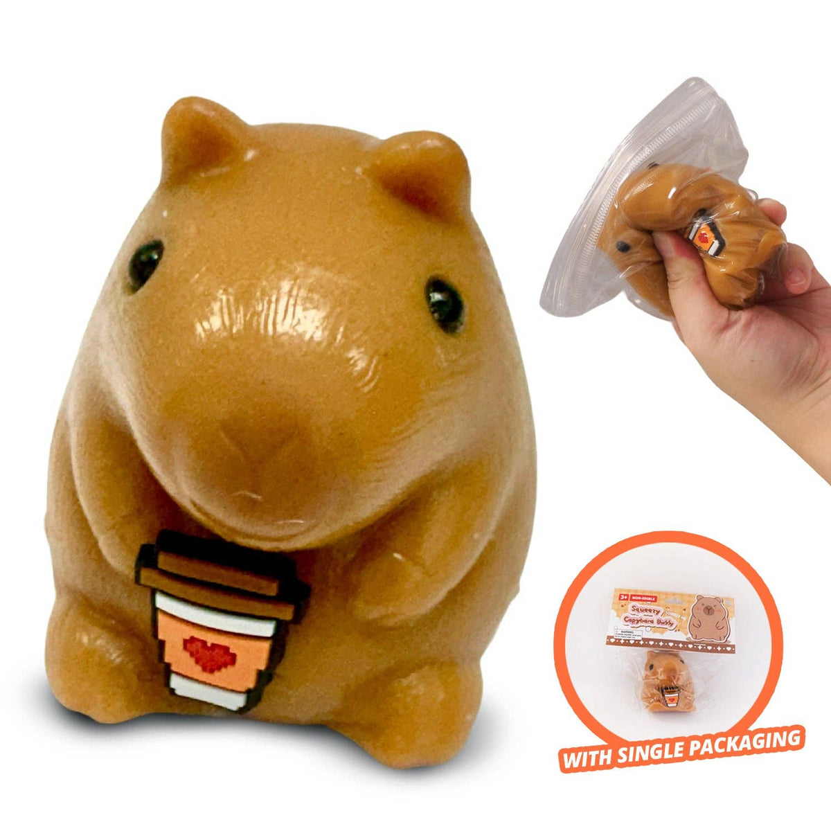 Squeezy Capybara Buddy capybara squishy sensory fidget toy