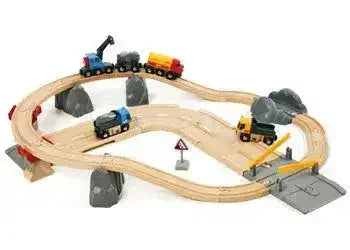 BRIO Set - Rail & Road Loading Set 32 pieces - Toybox Tales