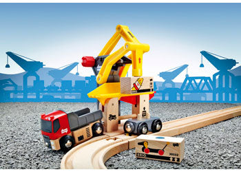 BRIO - Freight Goods Station 6 pieces - Toybox Tales
