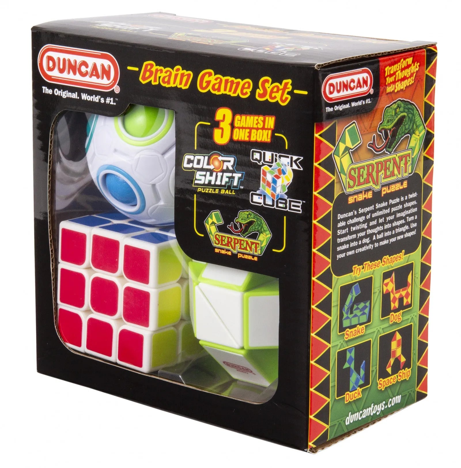 Duncan Brain Game Combo Set (Colour Shift, Quick Cube & Serpent) - Toybox Tales