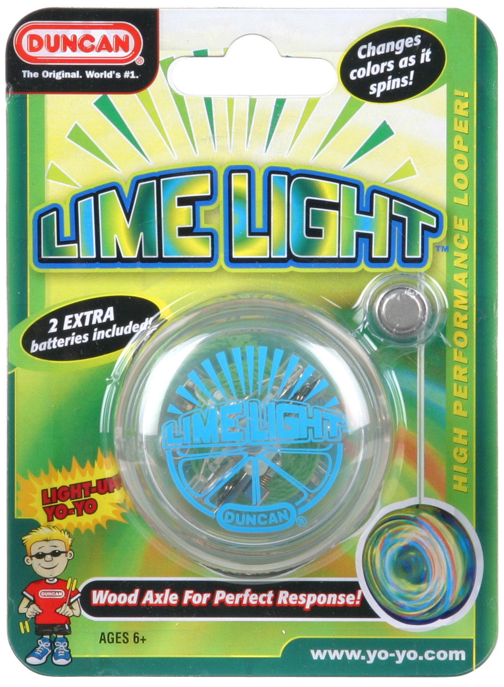 Duncan Yo Yo Beginner Lime Light (Assorted Colours) - Toybox Tales