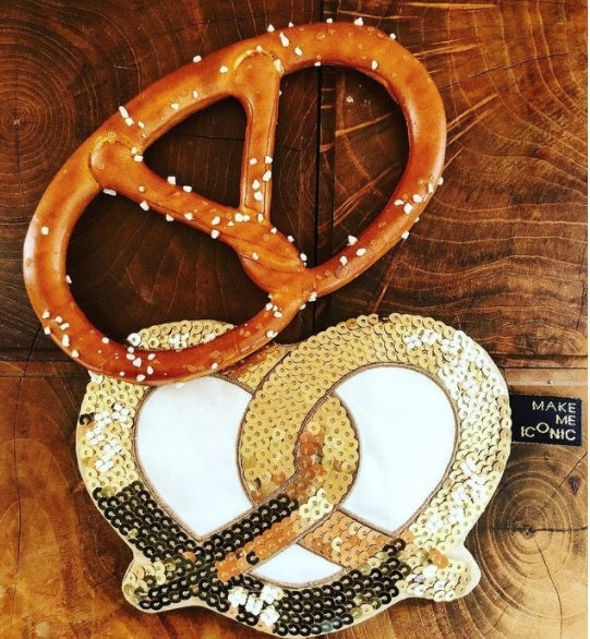 Sequin Pocket Purse - Pretzel