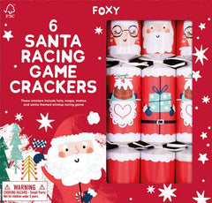 Christmas Crackers | Santa Racing | Pack of 6