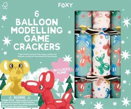Christmas Crackers | Balloon Modelling | Pack of 6 - Toybox Tales