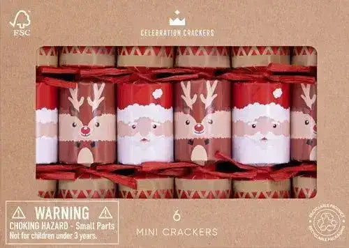 Christmas Crackers | Santa and Reindeer | Pack of 6 - Toybox Tales