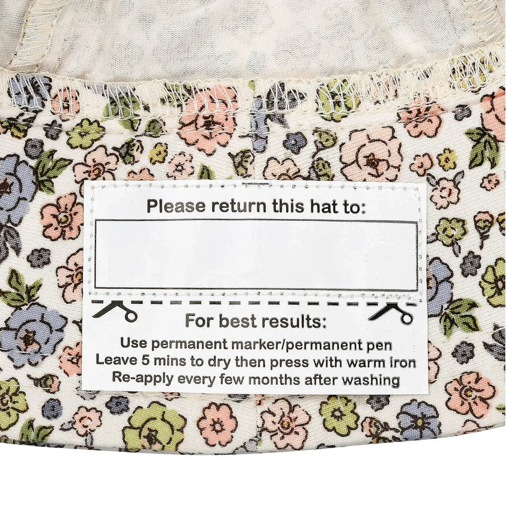 Ponytail Bucket Sun Hat - Floret