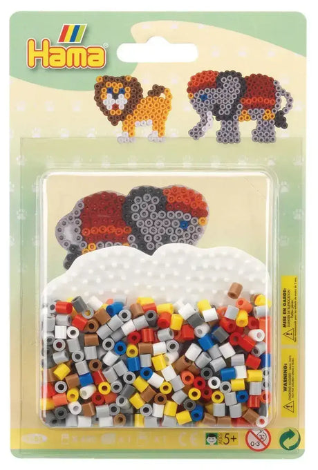 Hama | Small Blister Pack | White Elephant | Approx. 450 beads - Toybox Tales