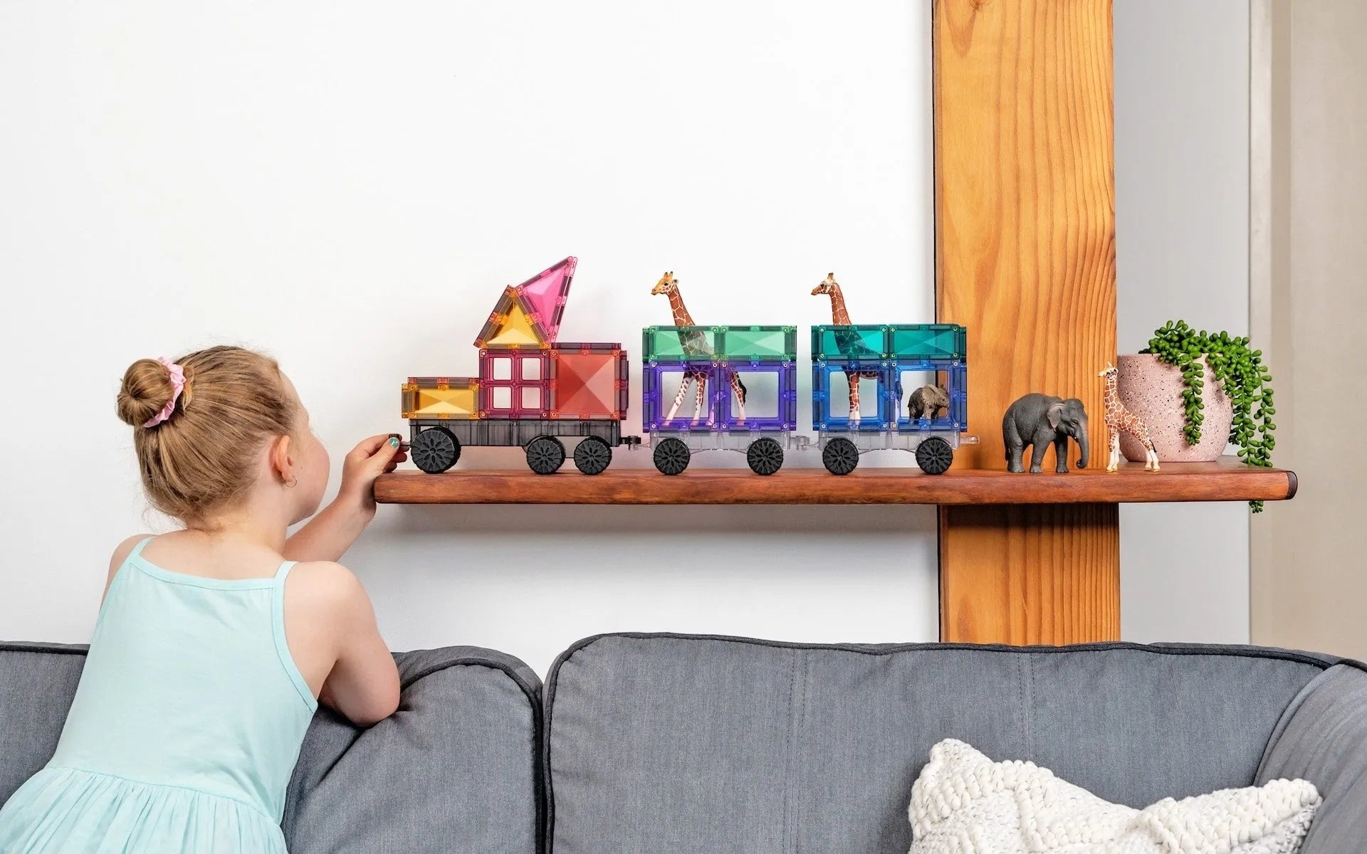 Connetix Pastel Transport Pack 50 Piece - Toybox Tales