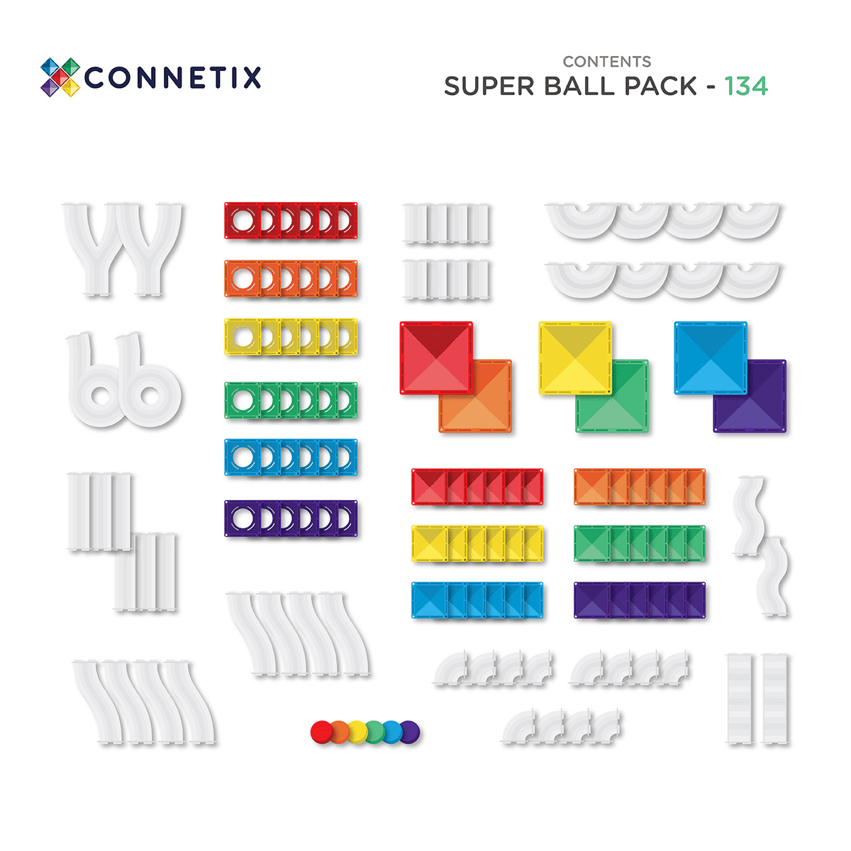 Connetix | Super Ball Run Pack 134 pc