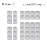 Connetix Clear Rectangle Pack 12 Piece