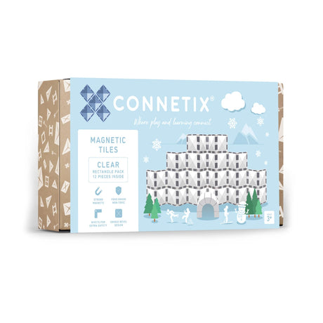 Connetix Clear Rectangle Pack 12 Piece