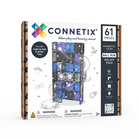 Connetix Ball Run Galaxy Pack 61 Piece