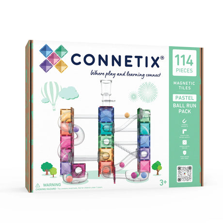 Connetix Ball Run Pastel Pack 114 Piece
