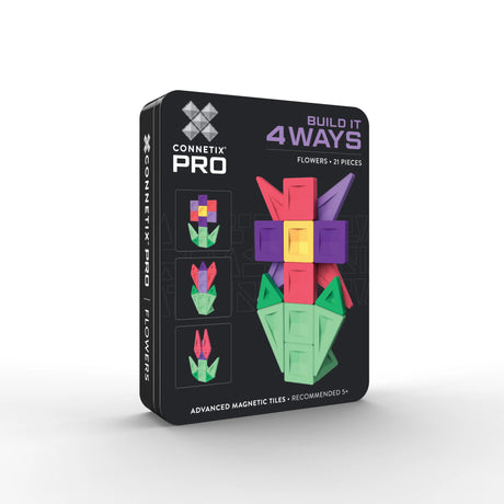 Connetix PRO Build It 4 Ways Flowers Pack 21 Piece