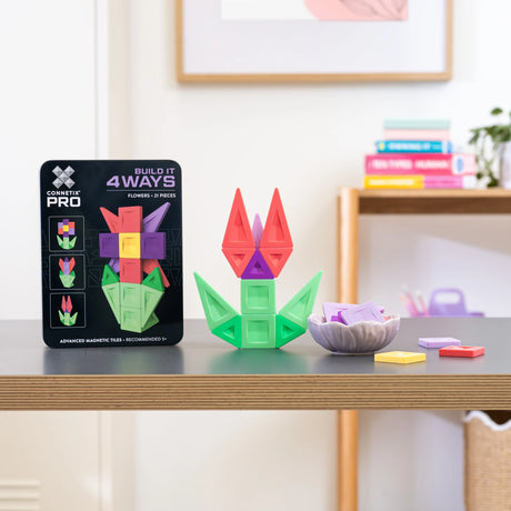 Connetix PRO Build It 4 Ways Flowers Pack 21 Piece