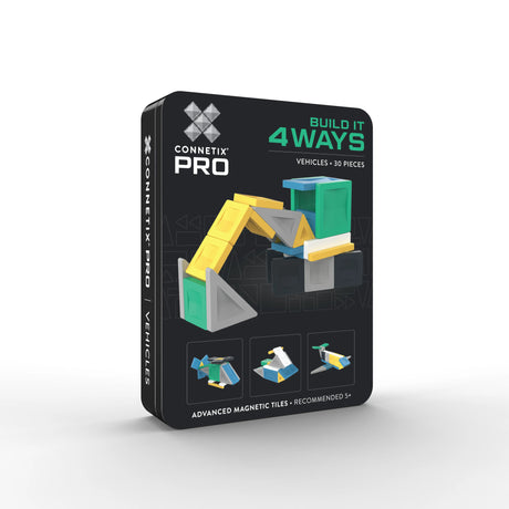 Connetix PRO Build It 4 Ways Vehicles Pack 30 Piece