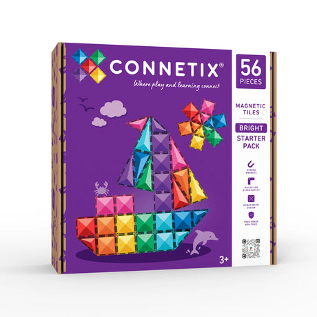 Connetix Bright Starter Pack 56 Piece