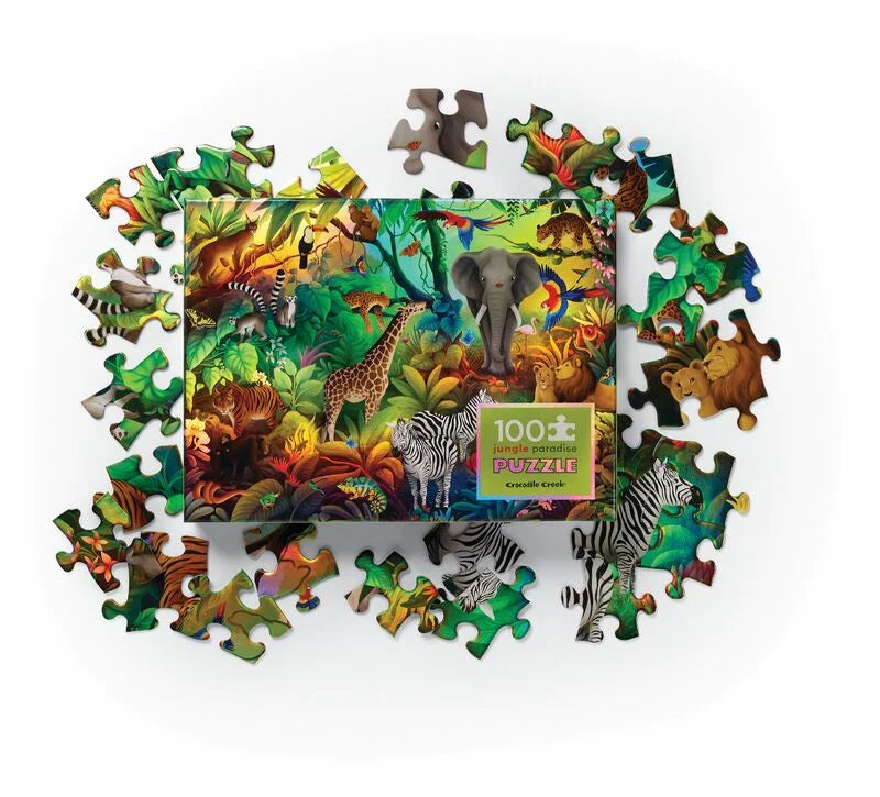Holographic Puzzle 100 Piece | Jungle Paradise