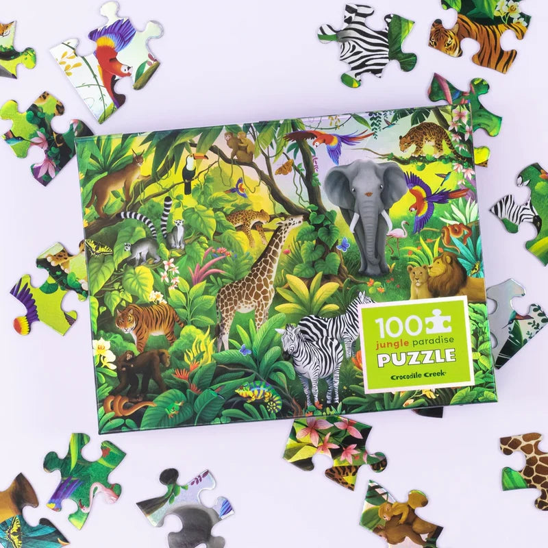 Holographic Puzzle 100 Piece | Jungle Paradise