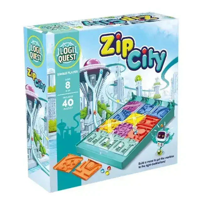 Logiquest Zip City Logic Puzzle – Toybox Tales