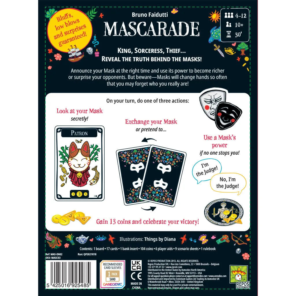 Mascarade 2nd Edition - Masquerade - Toybox Tales