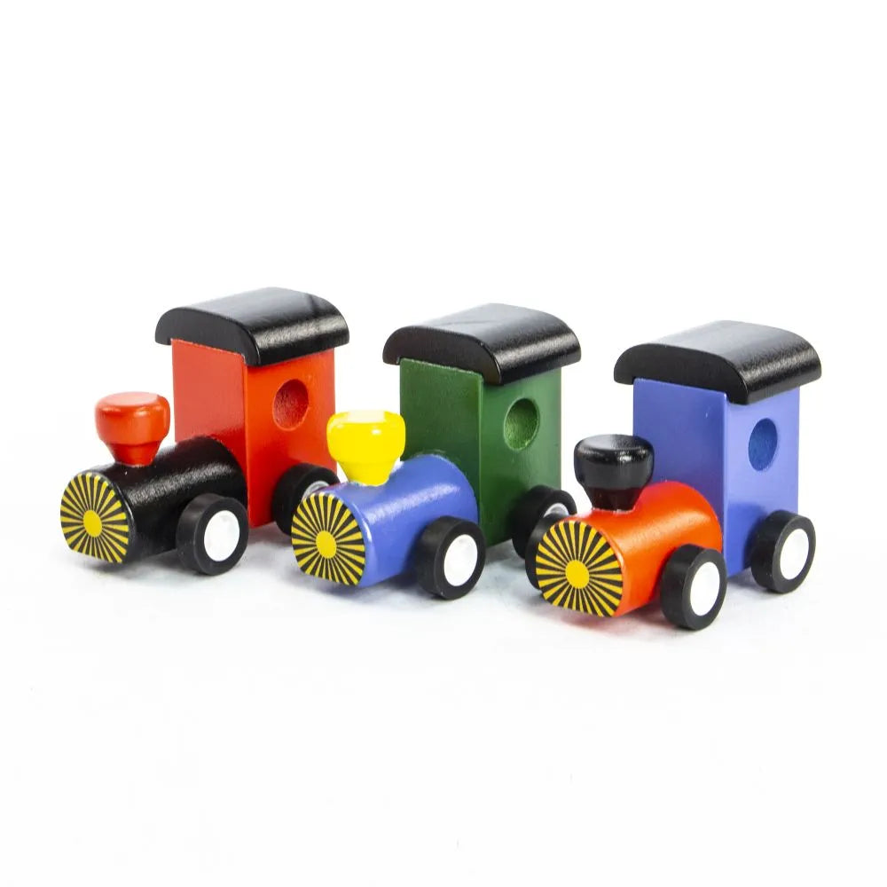 Wooden Mini Trains FSC 100% certified - Toybox Tales