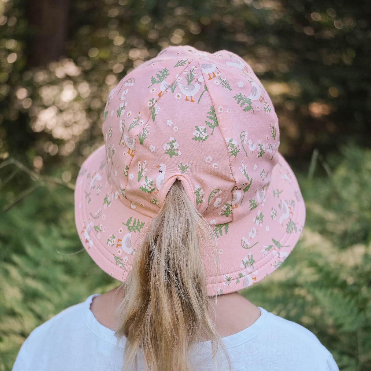 Ponytail Bucket Sun Hat - Quackers