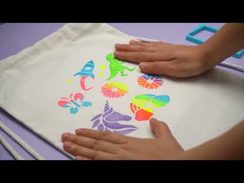 Kidzmaker Stencil Backpack Printing