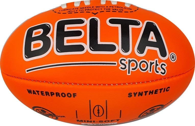 AFL Footy – Full Size – Soft Touch, Fluro Orange