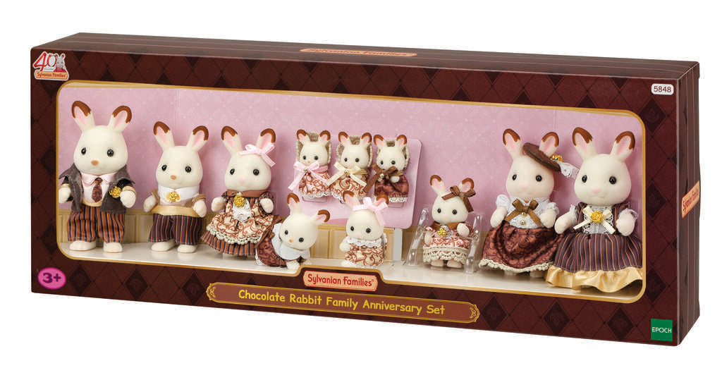 Sylvanian Families - Chocolate Rabbit Family Anniversary Set