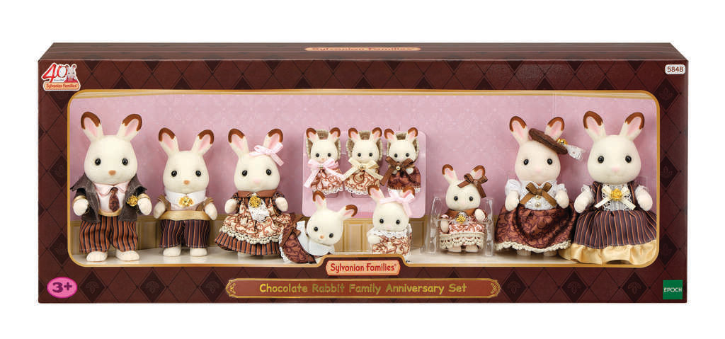 Sylvanian Families - Chocolate Rabbit Family Anniversary Set