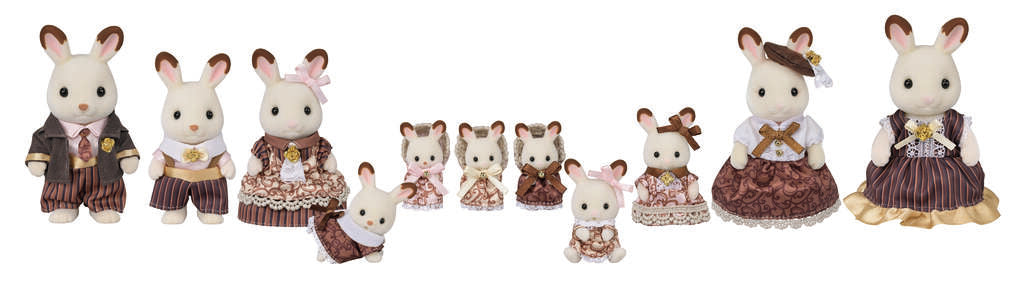 Sylvanian Families - Chocolate Rabbit Family Anniversary Set