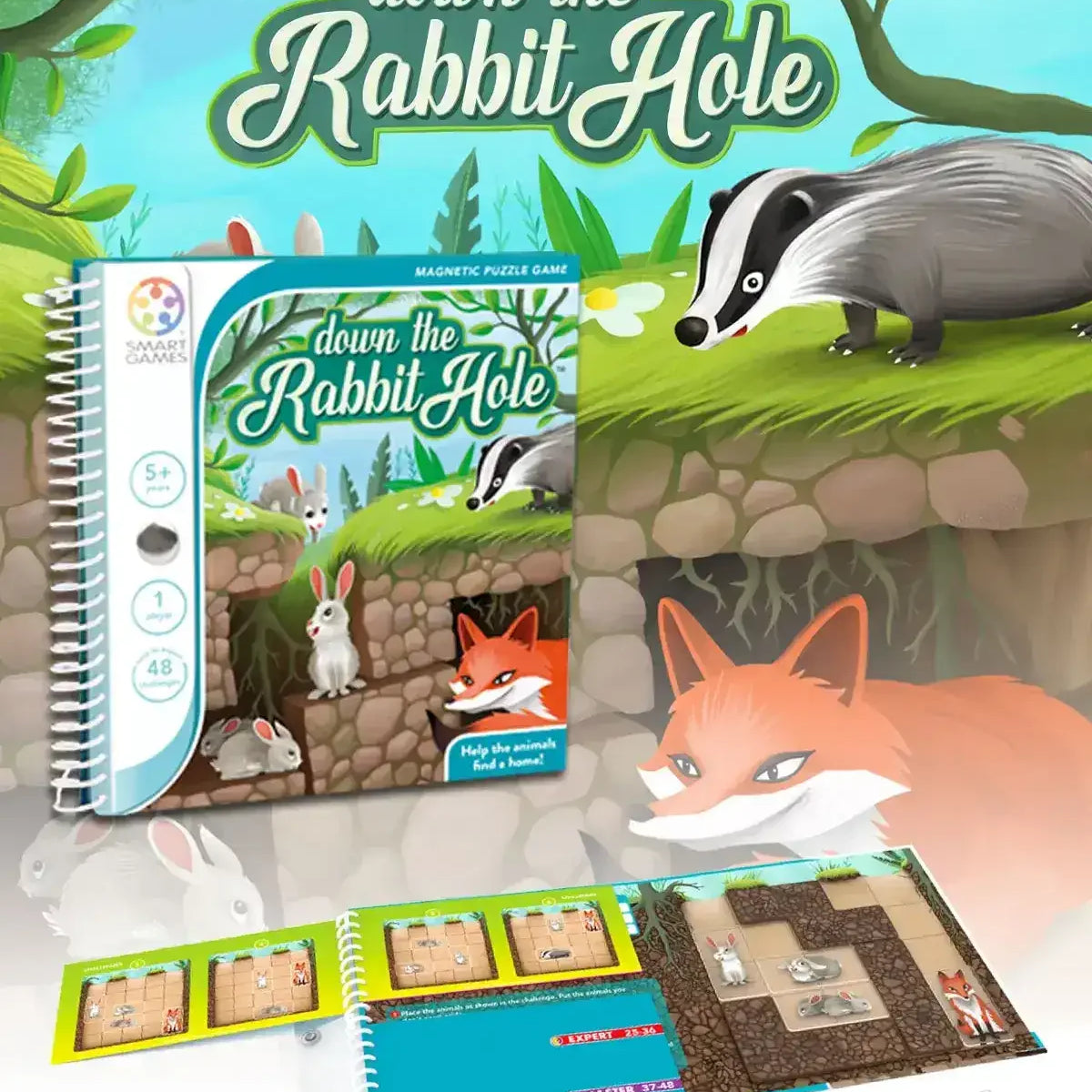 Smart Games | Magnetic | Down the Rabbit Hole – Toybox Tales